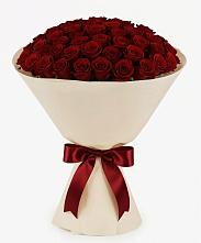 Букет 101 Бордовая роза Блэк Бакарра в Искателей