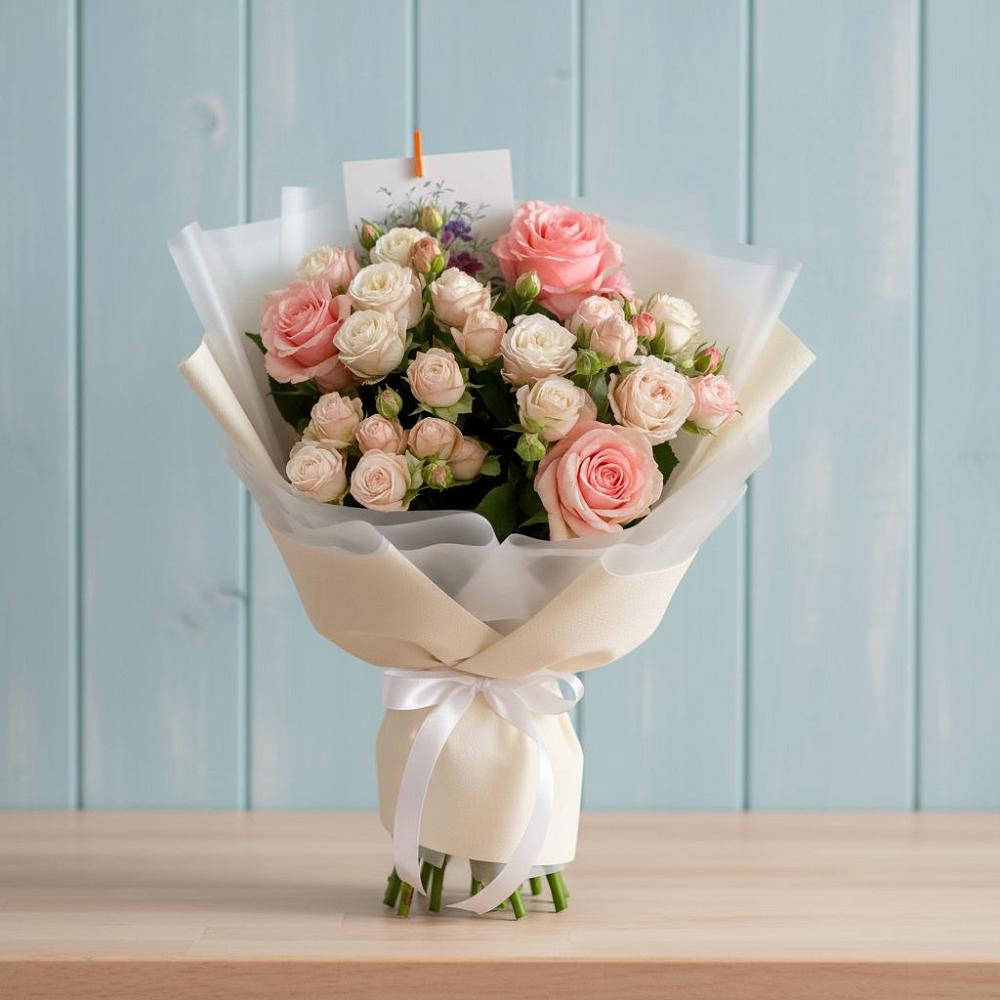 Букет цветов из: Розы в Искателей